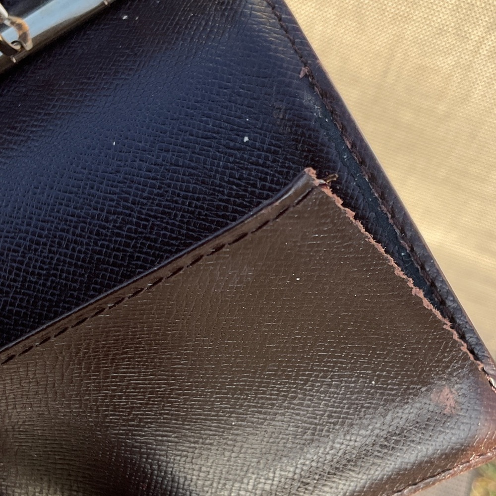 Louis Vuitton Agenda PM Ebene Planner with Gold Accents - Picture 13 of 13